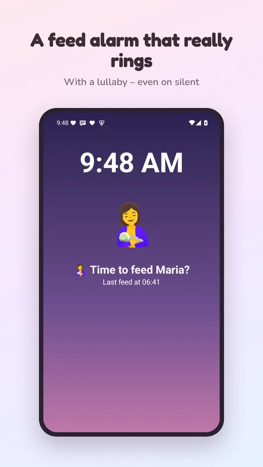 Full-screen feed alarm